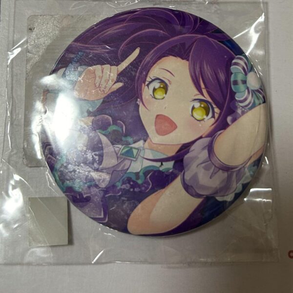 Pripara Lottery Can Badge Shion F/S-M501 from japan Rare  Good condition