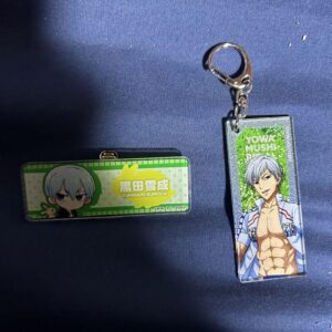 Kuroda Yukinari Yowamushi Pedal Name Batch Keychain F/S-M501 from japan Rare  Go