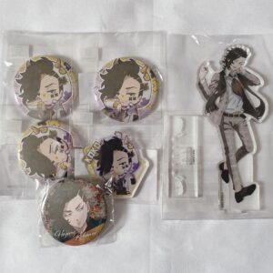 Kui Kazushi Acsta Can Badge Acrylic Key Set F/S-M501 from japan Rare  Good condi