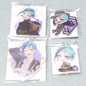 Twisted Wonderland Floyd Acrylic Key 4-Piece Set F/S-M503 from japan Rare  Good