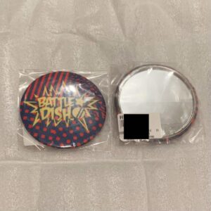Dish// Fabric Mirror F/S-M501 from japan Rare  Good condition