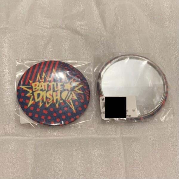 Dish// Fabric Mirror F/S-M501 from japan Rare  Good condition
