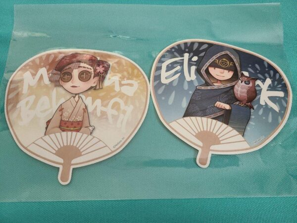 Personality 5 Air Force Fortune Teller Fan Die Cut Sticker F/S-M501 from japan R