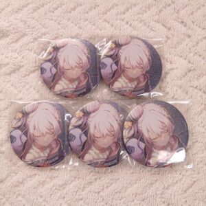 5-Point Hatsune Miku Project Seka Glitter Can Badge F/S-M501 from japan Rare  Go