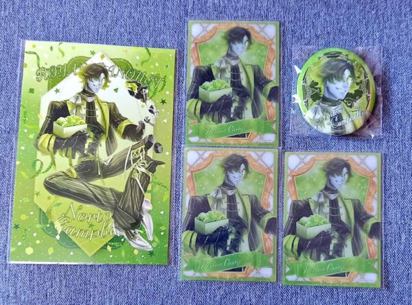 Personality 5 Royal Fools Gold Can Badge Card Postka F/S-M501 from japan Rare  G