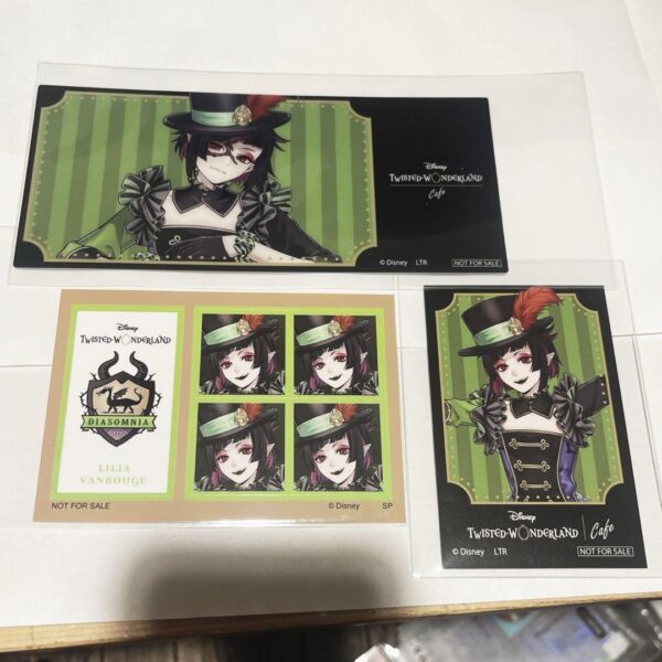 Twisted Wonderland Cafe Bonus Lilia F/S-M503 from japan Rare  Good condition