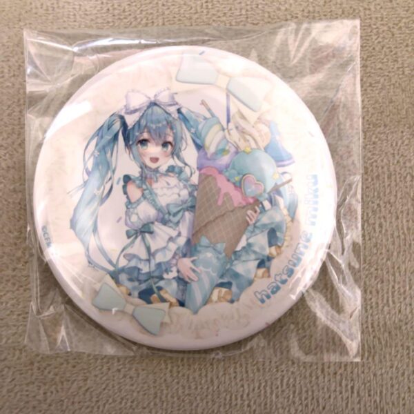 Hatsune Miku Can Badge Rakuten Collection F/S-M501 from japan Rare  Good conditi
