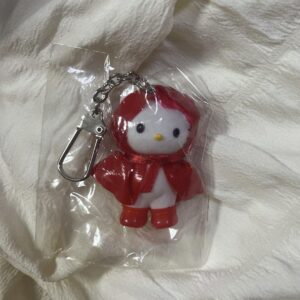 Kitty Sanrio Poncho Keychain F/S-M503 from japan Rare  Good condition F/S-M503 f
