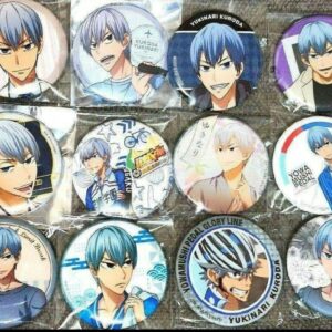 Yowamushi Pedal Kuroda Yukinari Can Badge Set Of 12 F/S-M501 from japan Rare  Go