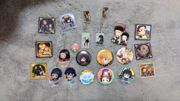 Demon Slayer Can Badge Set F/S-M501 from japan Rare  Good condition