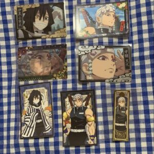 Demon Slayer: Kimetsu No Yaiba Iguro Obanai Uzui Tengen Card Stickers Set Of 7 F
