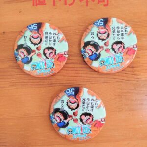 Novelty Scratch One Piece Can Badge Set Of 3 F/S-M501 from japan Rare  Good cond