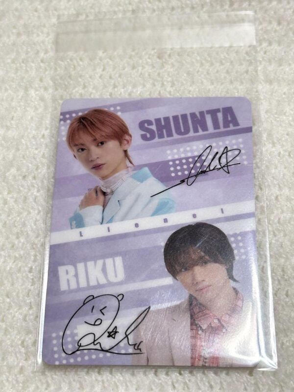 Ebidan Wafer Card Lienel Kondo Shunta Morita Riso Pair Design F/S-M501 from japa
