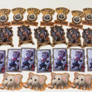 Identity V Personality 5 Die-Cut Sticker F/S-M501 from japan Rare  Good conditio
