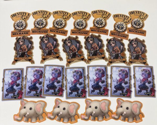 Identity V Personality 5 Die-Cut Sticker F/S-M501 from japan Rare  Good conditio