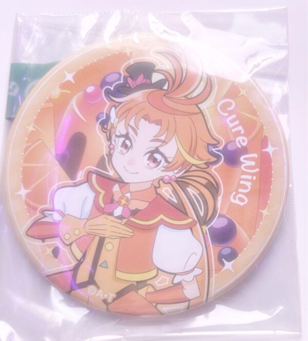 Hirogaru Sky Precure Cure Wing Birthday Can Badge F/S-M501 from japan Rare  Good