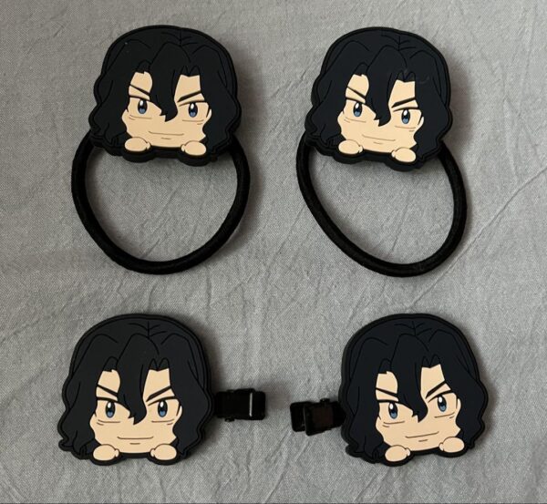 Yowamushi Pedal Yowa Teshima Junta Face Hair Clip Reel F/S-M501 from japan Rare