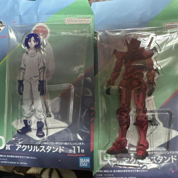 Gundam Zeke Axe Ichibankuji Prize D Acrylic Stand Red F/S-M503 from japan Rare
