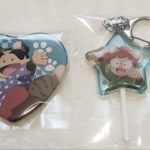 Imaji Rantaro Fukutomi Shinbee Nanja Town Can Badge Candy Keychain F/S-M501 from