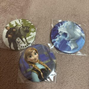 Frozen Can Badge Set Of 3 F/S-M501 from japan Rare  Good condition