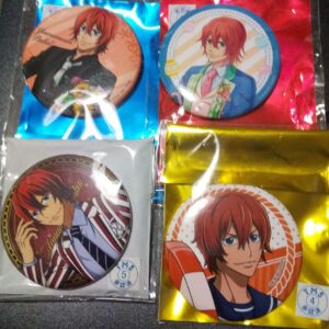 Yowamushi Pedal Shinkai Hayato Can Badge 4-Piece Set F/S-M501 from japan Rare  G