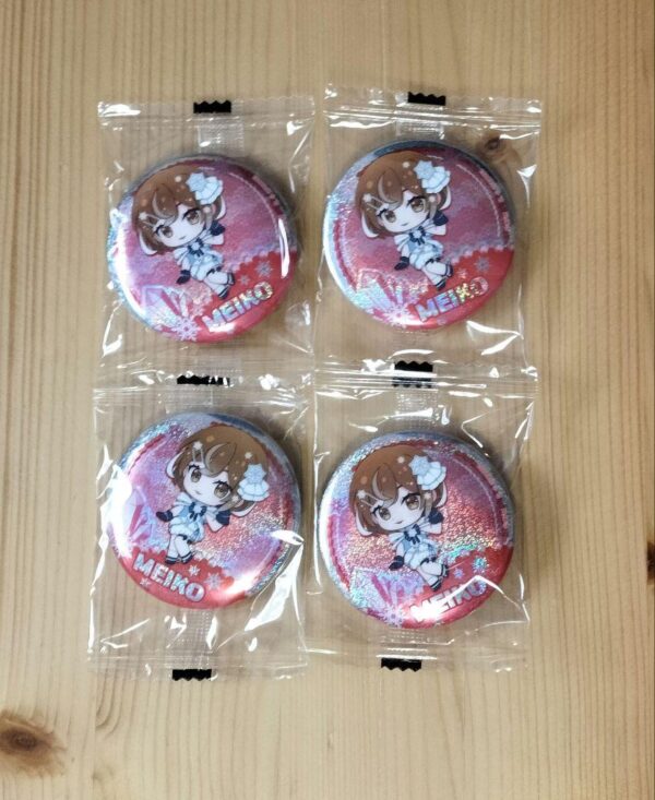 Gacha Yuki Miku Play 2025 C Prize Can Badge Meiko 4-Piece Set F/S-M501 from japa
