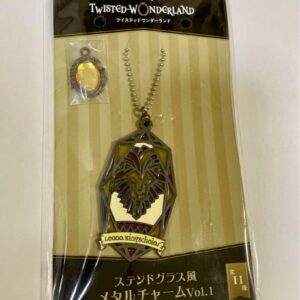 Twisted Wonderland Stained Glassmetal Charm Leona F/S-M503 from japan Rare  Good