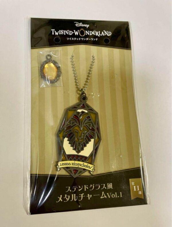 Twisted Wonderland Stained Glassmetal Charm Leona F/S-M503 from japan Rare  Good