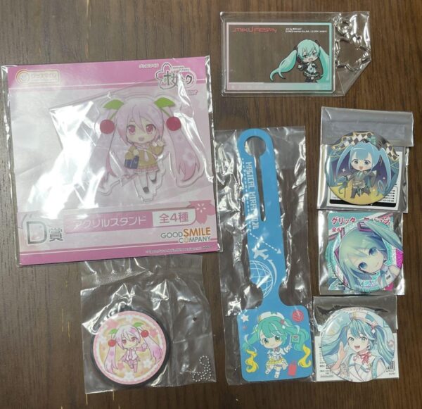 Hatsune Miku Goods Set 7 Magical Mirai Skytown Sakura Festival F/S-M501 from jap