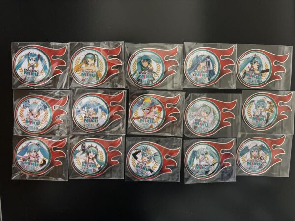 Prize C Aluminum Magnet Hatsune Miku Gt Project Racing Complete Set F/S-M501 fro