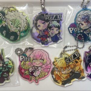 Demon Slayer Pita Deform Acrylic Keychain F/S-M501 from japan Rare  Good conditi
