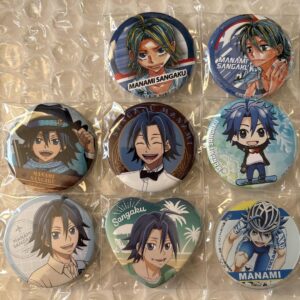Yowamushi Pedal Can Badge Manami Mountain 8 Points F/S-M501 from japan Rare  Goo