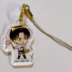Attack On Titan Levi Rascal Collaboration Acrylic Keychain Strap F/S-M501 from j