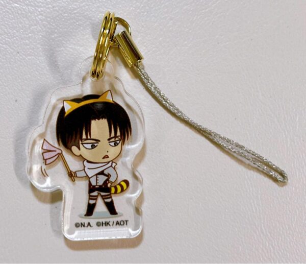 Attack On Titan Levi Rascal Collaboration Acrylic Keychain Strap F/S-M501 from j