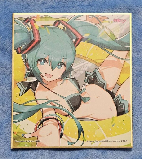 Hatsune Miku Mini Color Paper Saito Naoki F/S-M501 from japan Rare  Good conditi