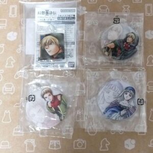 Fantasy Suikoden Acrylic Charm 4 Pieces F/S-M501 from japan Rare  Good condition