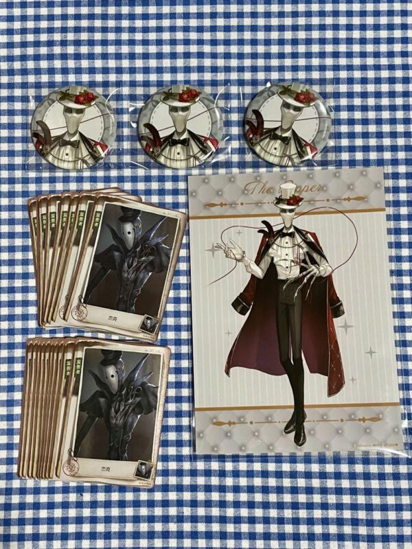 Personality V Identityv Thechara Cafe Can Badge Bonus Ripper F/S-M501 from japan