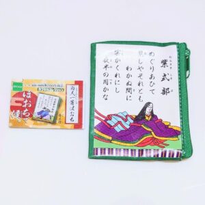 Gacha Capsule Collection Hyakunin Isshu Pouch Poochideko Murasaki Shikibu F/S-M5