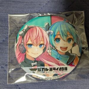 Hatsune Miku Megurine Luka Magical Mirai 2018 Can Badge F/S-M501 from japan Rare
