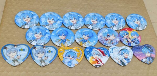 Character Can Badge Collection 20 Pieces F/S-M501 from japan Rare  Good conditio
