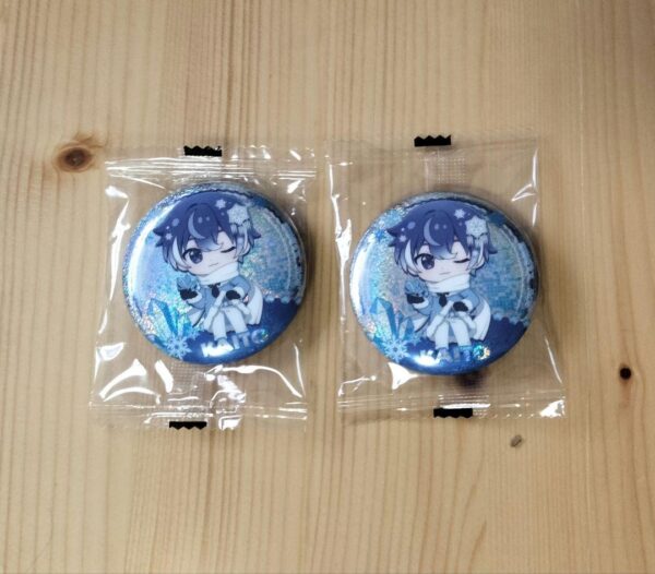 Gacha Yuki Miku Playto 2025 C Prize Can Badge Kaito 2-Piece Set F/S-M501 from ja