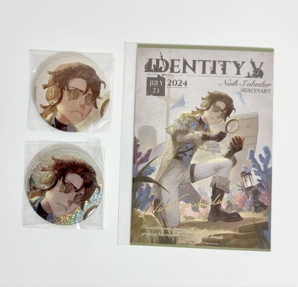 Personality 5 Character Day Birthday Can Badge Postcard Mercenary F/S-M501 from