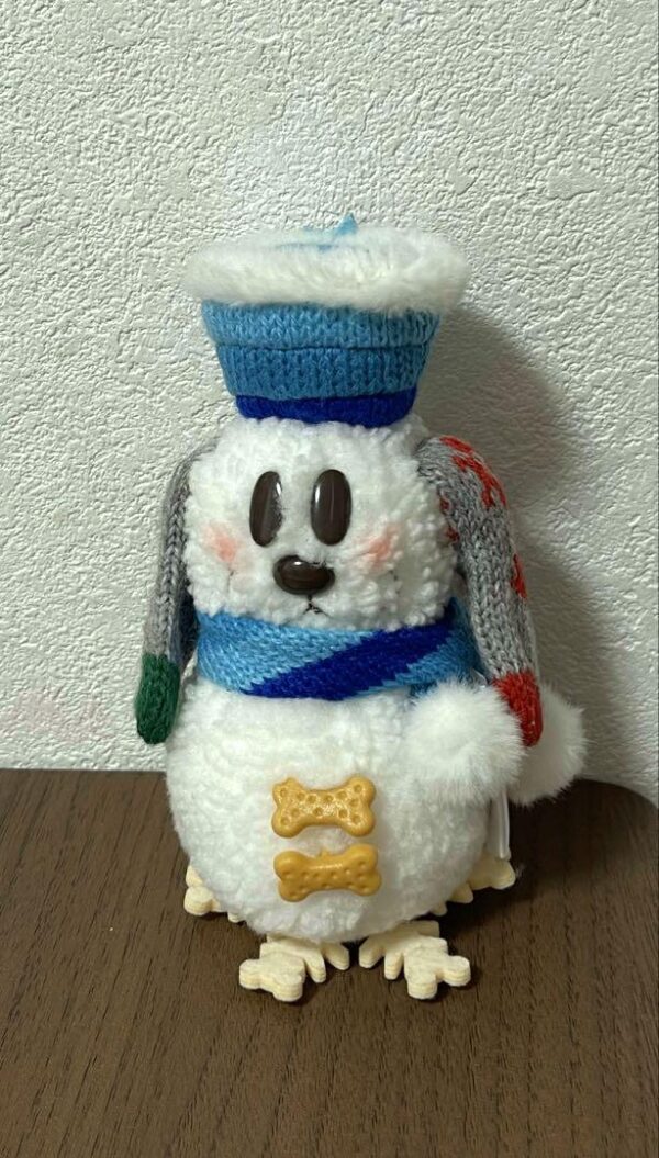 Tokyo Disney Snow Pluto Plush Mascot Keychain F/S-M503 from japan Rare  Good con