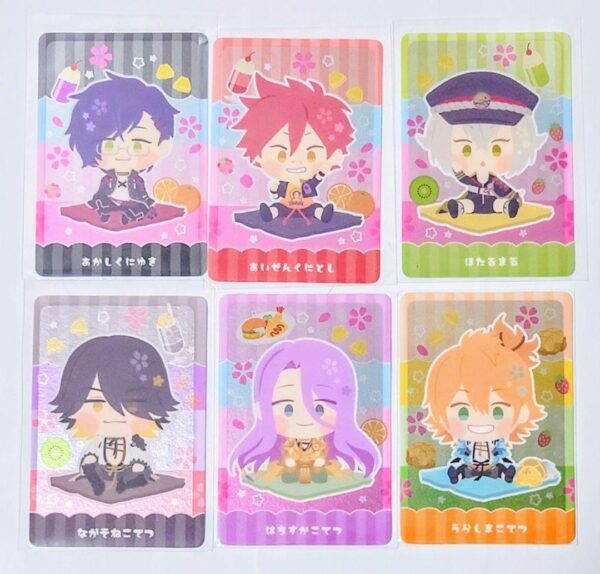 Wanpaku Touken Ranbu Wafer Card Akashi Aizen Hotarumaru Nagasone Hachisuka Urash