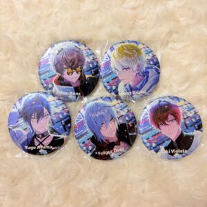 Sakura Bloom Can Badge Noctyx Nijisanji En F/S-M501 from japan Rare  Good condit