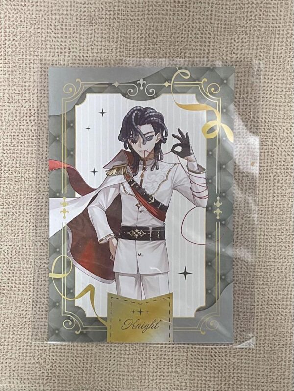 Identityv Collaboration Cafe Knight Postcard F/S-M501 from japan Rare  Good cond