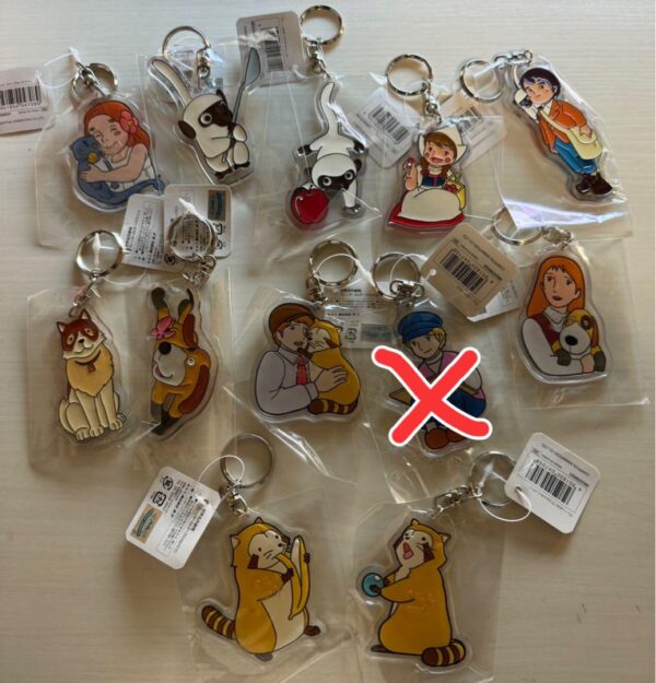 World Masterpiece Theater Flanders Dog Keychain Set Of 11 Types F/S-M501 from ja