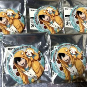 Yowamushi Pedal Arakita Can Badge Rascal F/S-M501 from japan Rare  Good conditio