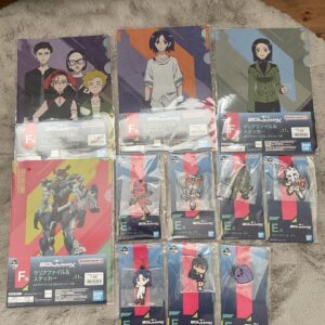 Siegax Ichibankuji Clear File Rubber Charm Set F/S-M503 from japan Rare  Good co