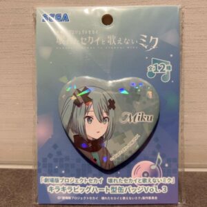 Hatsune Miku Project Seka Can Badge F/S-M501 from japan Rare  Good condition